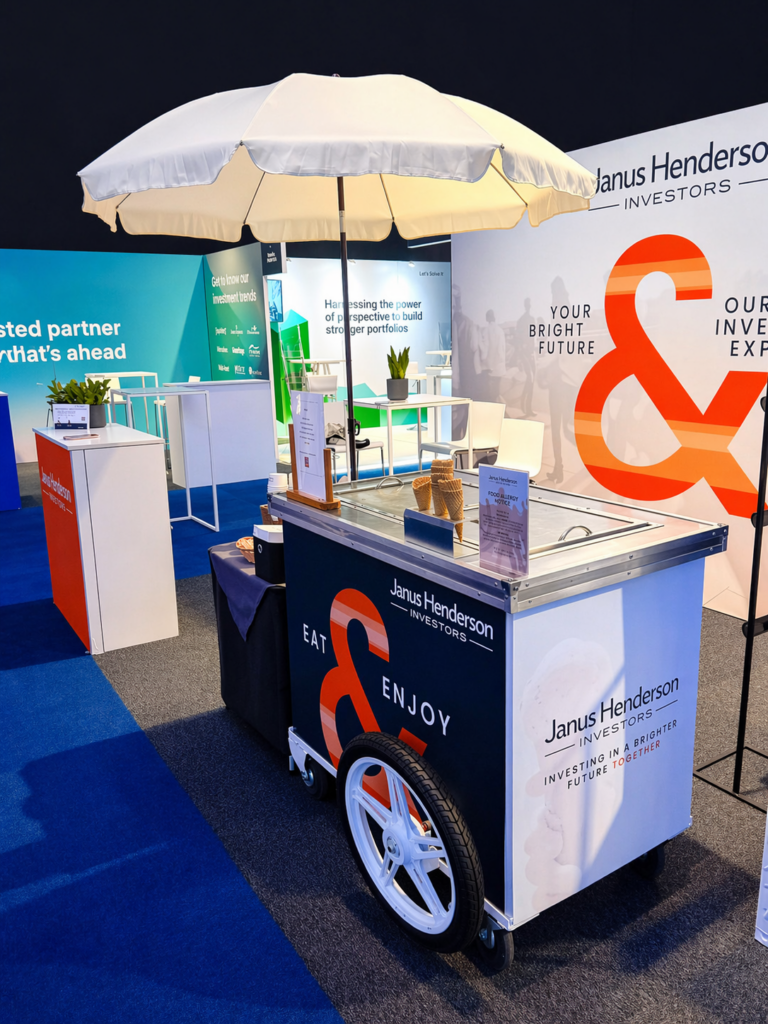 Stand glace personnalisé entreprise